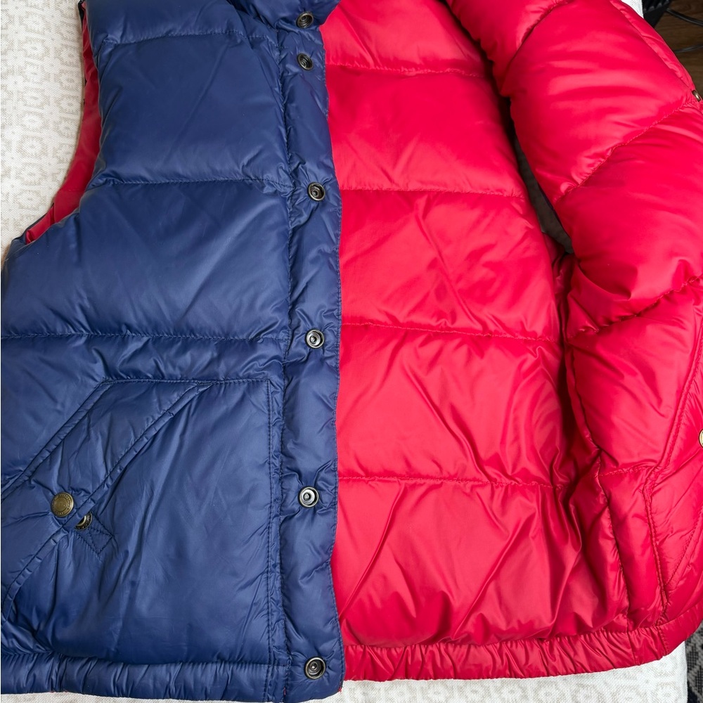 Polo Reversible Blue and Red Puffer Vest